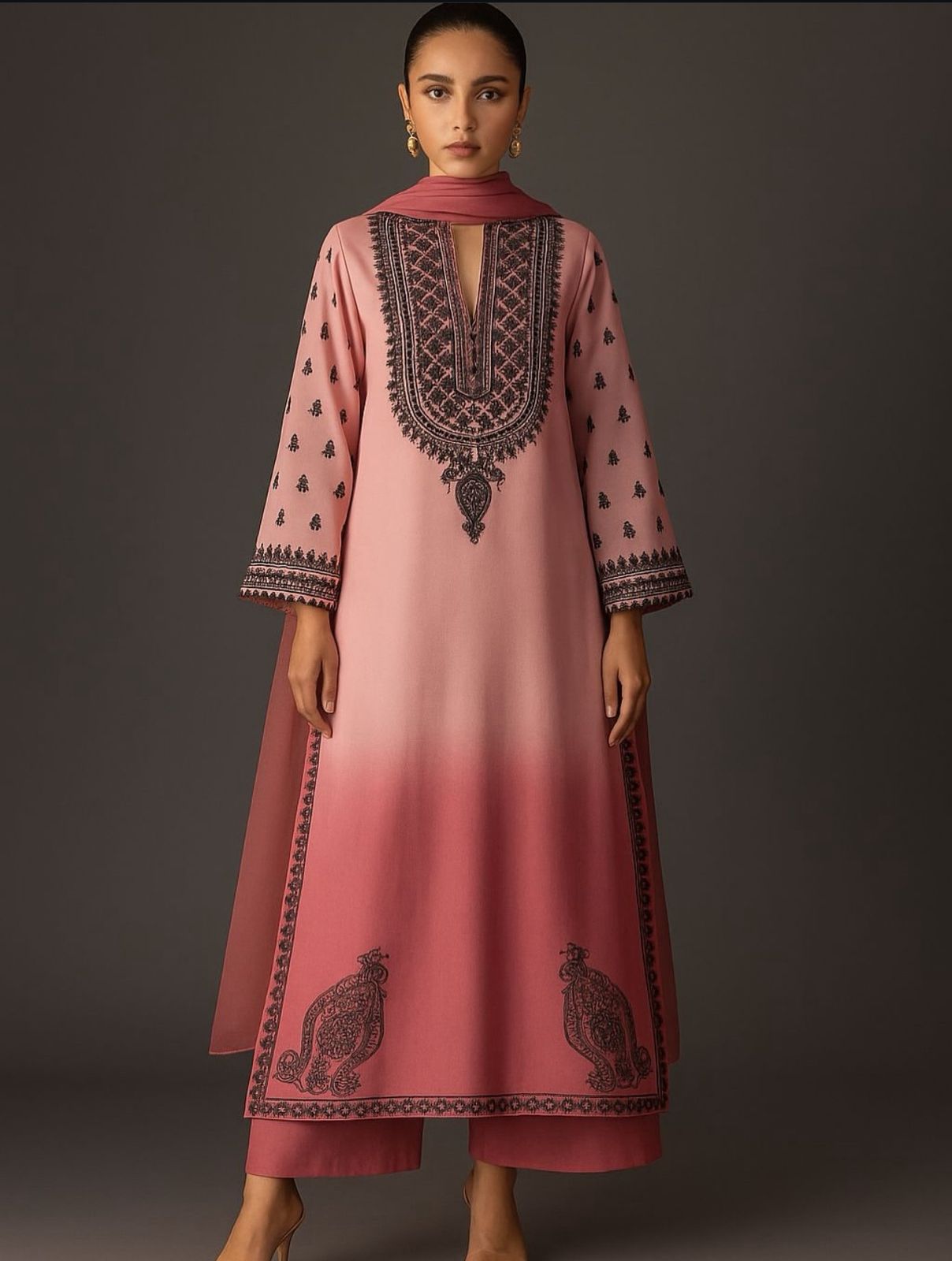 shamoz silk dresses Peach Rose Shamoz Silk Dress Soft, elegant & perfect for every special occasion. Premium Shamoz silk in a beautiful Peach Rose shade, paired with a light organza dupatta finished with golden