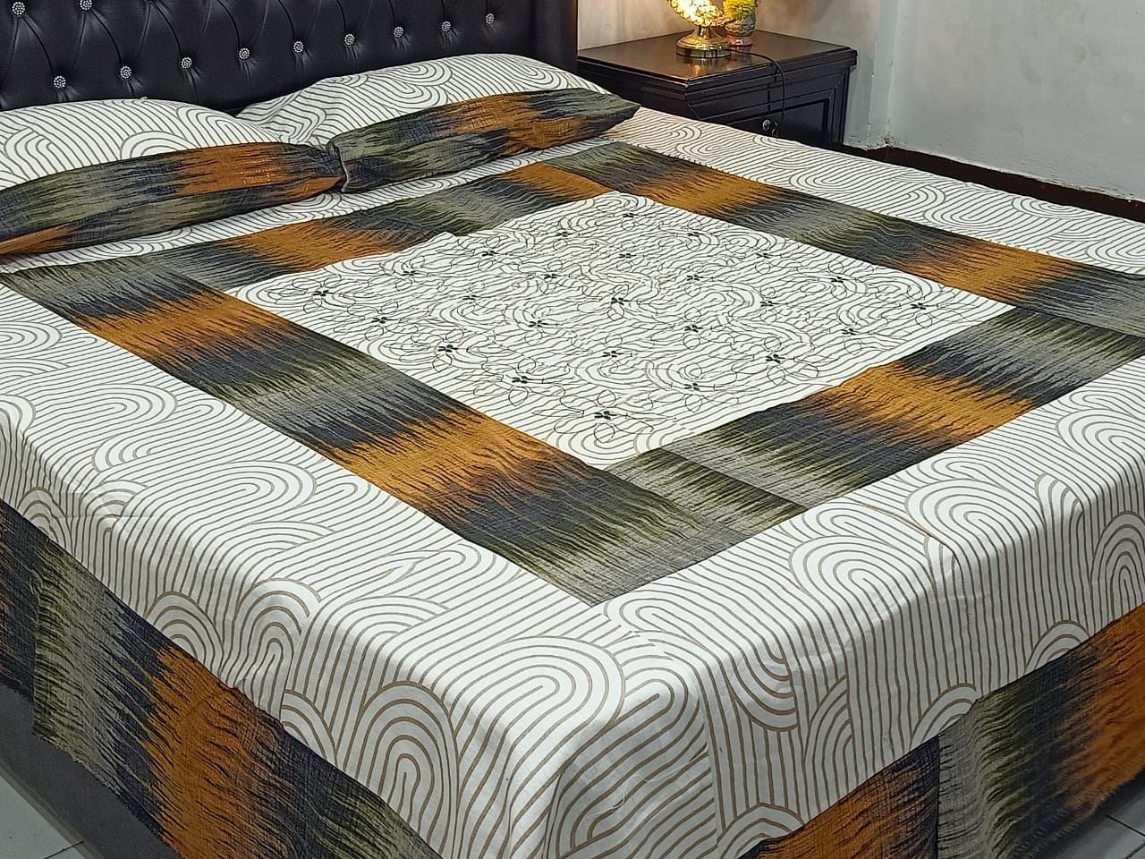 Patch Work Cotton Bedsheet