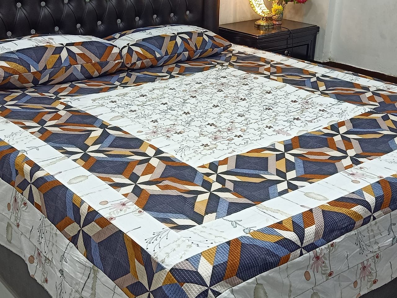 Patch Work Cotton Bedsheet