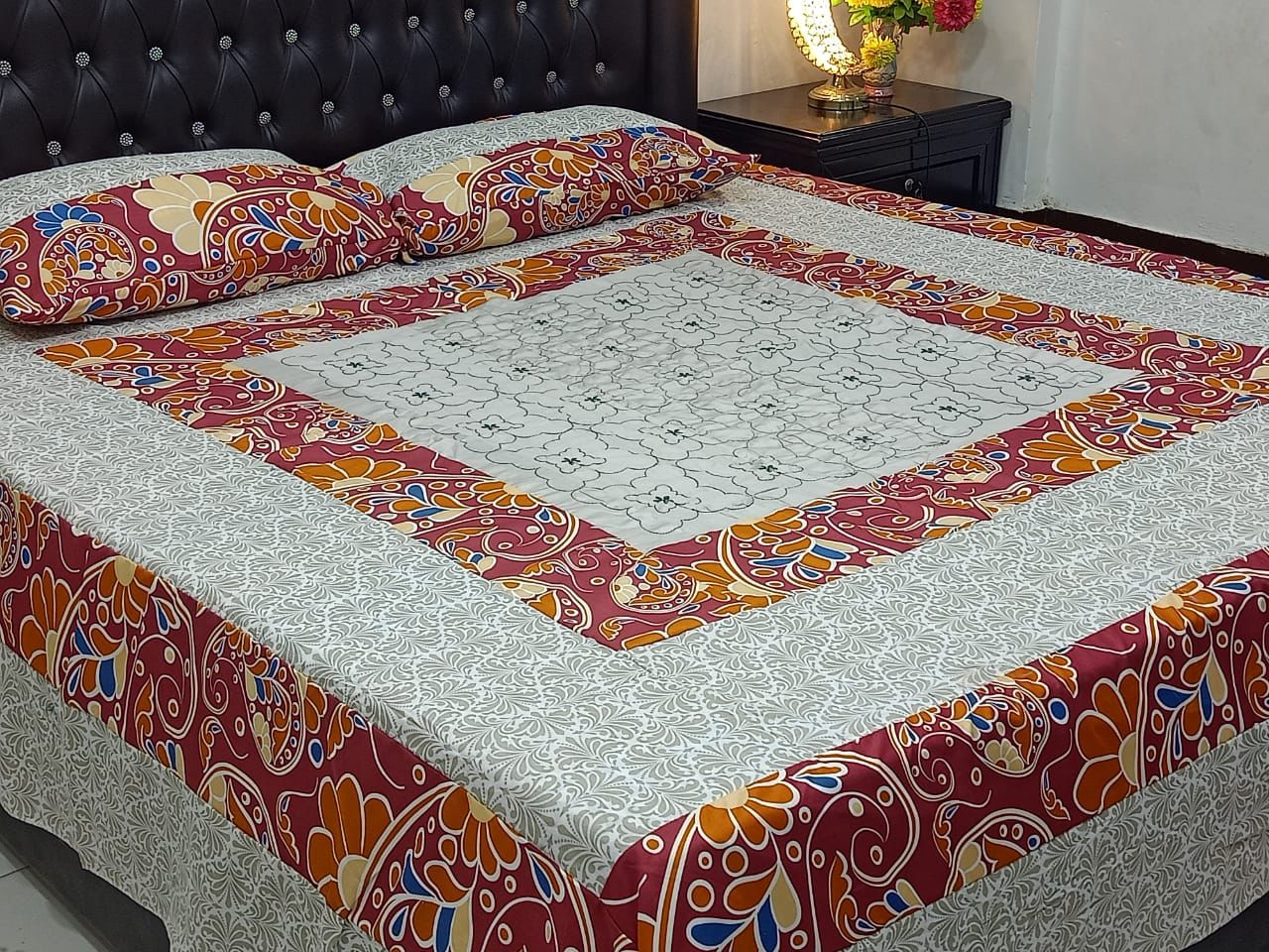 Patch Work Cotton Bedsheet